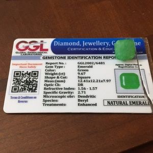 Natural Green emerald